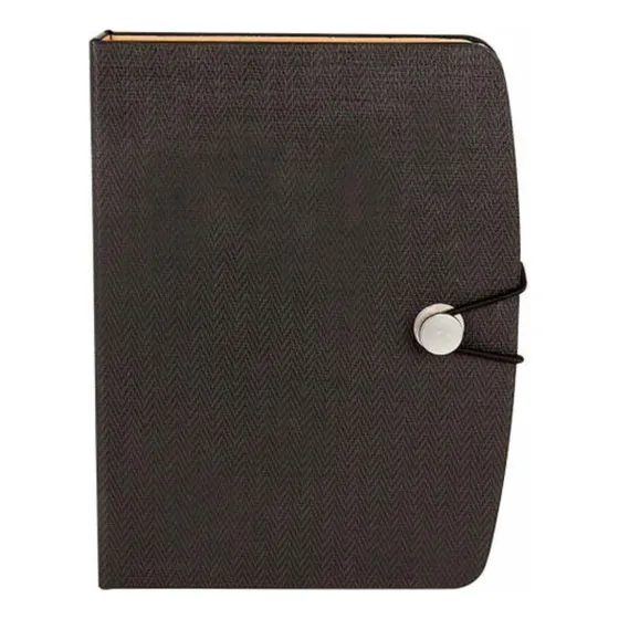 Libreta Curpiel Promoopcion Negra 70 Hojas Hoja Rayada Color Negro