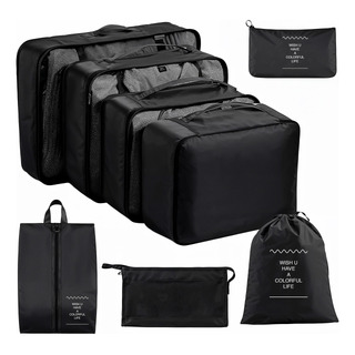 Organizadores De Maletas Para Viaje Impermeable Set 8 Piezas Organizadores De Maletas Para Viaje Impermeable Set 8 Piezas