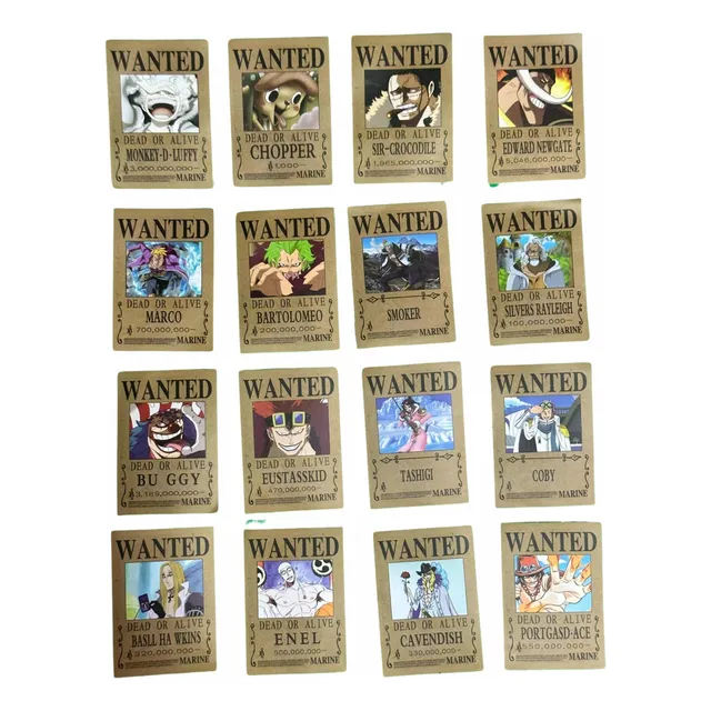 Set 55 Sticker Diseño One Piece 5.5x4 Cm Fans