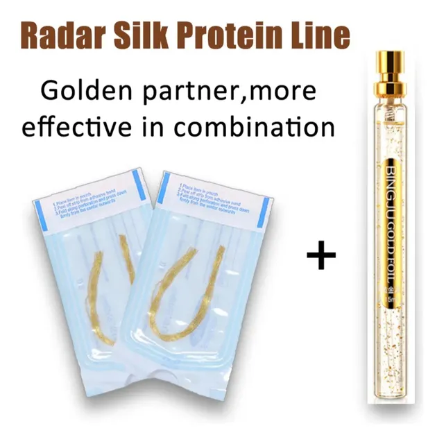 36 Hilos Dorados Fibroina De Colágeno + Proteína Líquida L+