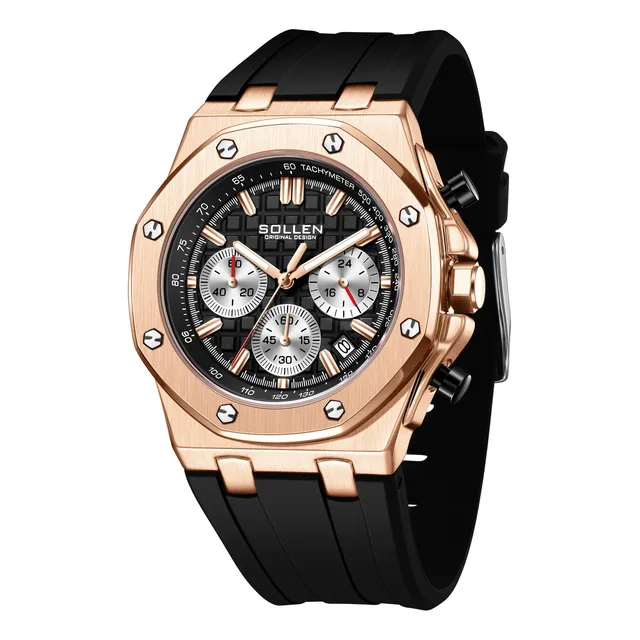 Relojes De Cronografo Sollen Para Hombres, Octagon Kmpmd