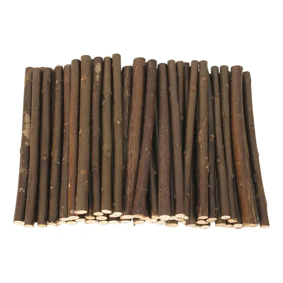 50x Palos De Troncos De Madera Fabricación De Tarjetas 50cm