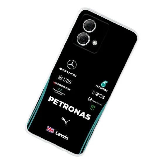 Funda Para Motorola Mercedes F1 Lewis Hamilton Anticaídas