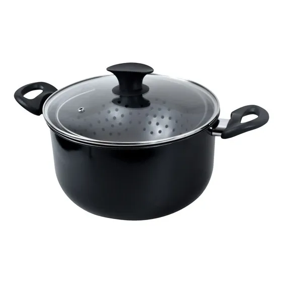Olla Colador De Pasta Tapa De Vidrio Eternity 3.6litros 25cm