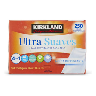 Toallitas Suavizantes De Tela/secadora Kirkland 250 Hojas Toallitas Suavizantes De Tela/secadora Kirkland 250 Hojas