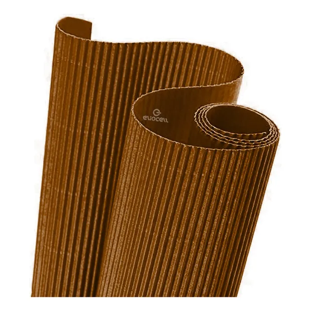 Carton Corrugado Escolar Color Marron