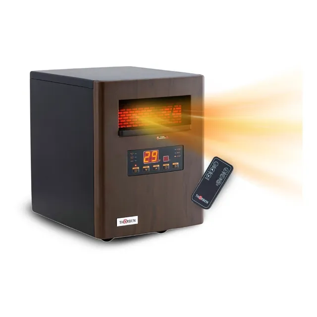 Estufa Eléctrica Infrarroja 2 en 1 Thor Green 1500