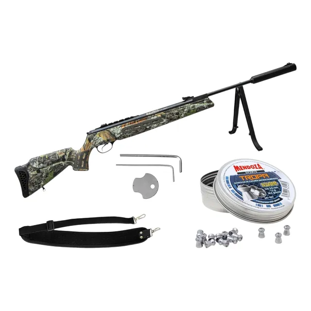 Mendoza Rifle Bullfrog Camuflaje Alta Potencia 5.5 1000 Fps Camuflaje 5.5 Mm