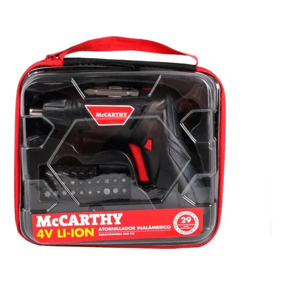 Destornillador Inalámbrico Mccarthy Atornillador S018 4v Negro