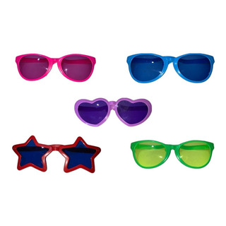 10 Lentes Gigantes Plastico Color Fiesta Batucada Boda Xv 10 Lentes Gigantes Plastico Color Fiesta Batucada Boda Xv