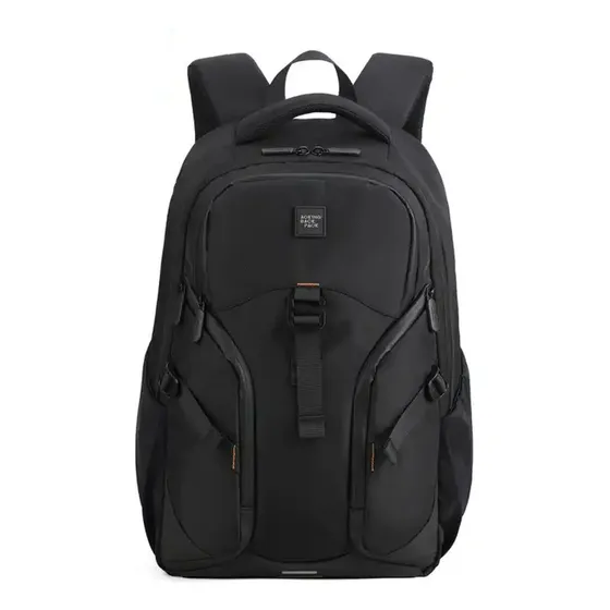 Mochila Aoking Xn2686 Color Negro Diseño de la tela Liso
