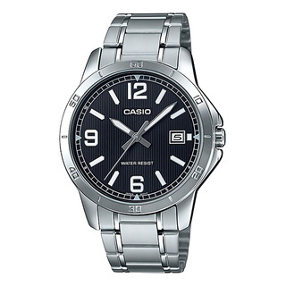 Reloj Pulsera Casio Mtp-v004gl-9 Con Correa De Acero Inoxidable Color Plateado - Fondo Negro Reloj Pulsera Casio Mtp-v004gl-9 Con Correa De Acero Inoxidable Color Plateado - Fondo Negro
