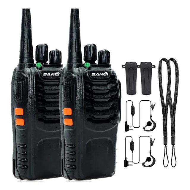 Walkie Talkie Radio Pack 2 Unid Alcance 5 Km Con 16 Canales