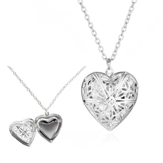 Relicario Collar Corazón Foto Mujer Regalo Relicario Collar Corazón Foto Mujer Regalo