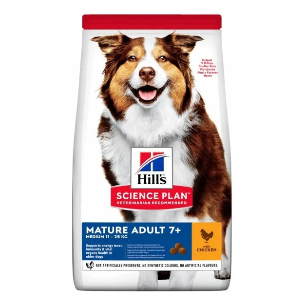 Hills Adulto 7+ Razas Medianas Y Grandes 12 Kg Science Diet