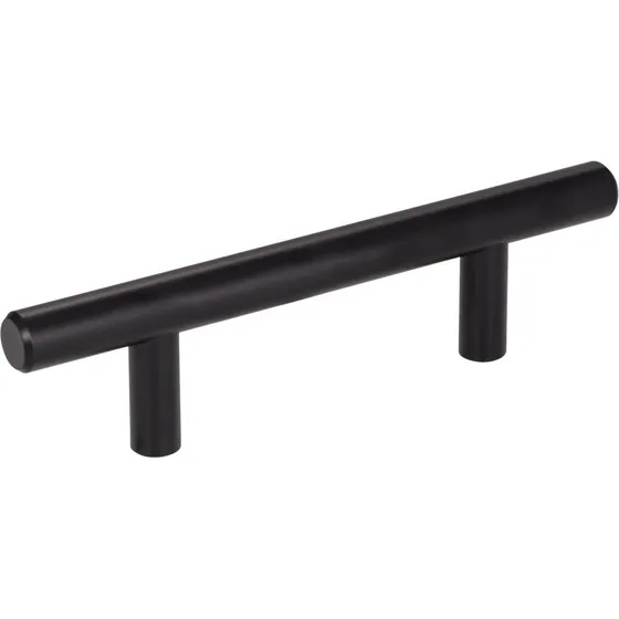 Jaladera De Barra Hueca Negra De 18.8cm De Largo 79917 (pz) Color Negro