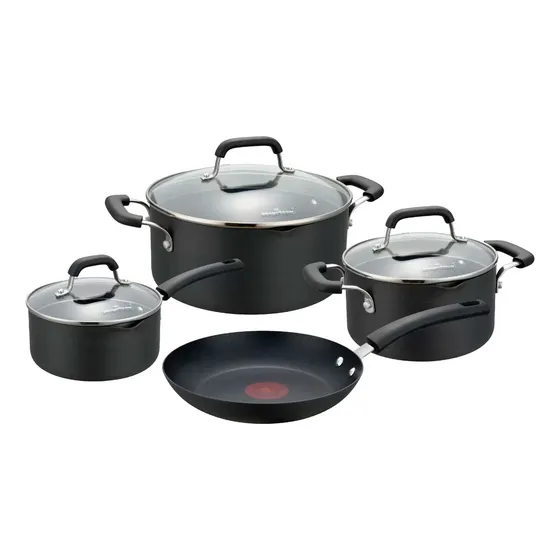 Juego De Ollas Batería 7 Piezas Anodizado Practix Magefesa