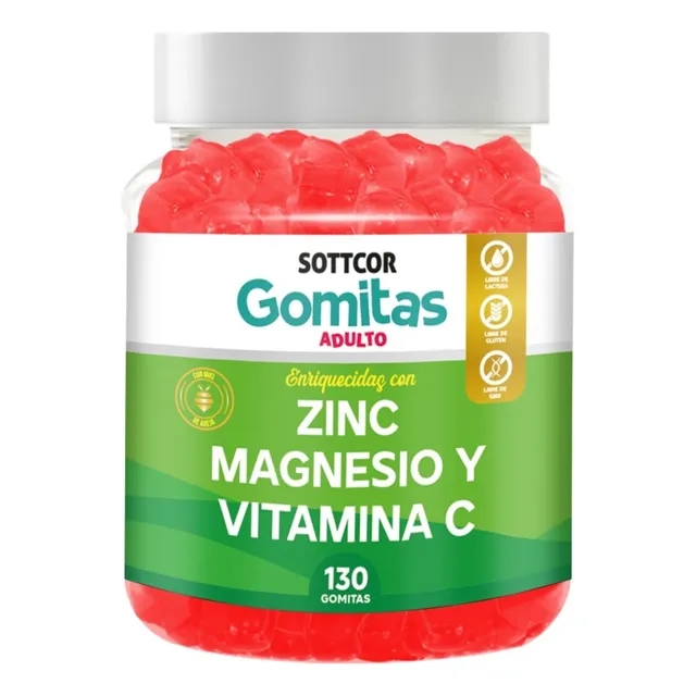 Zinc, Magnesio, Betaglucano, Selenio Gomitas Sottcor Natural