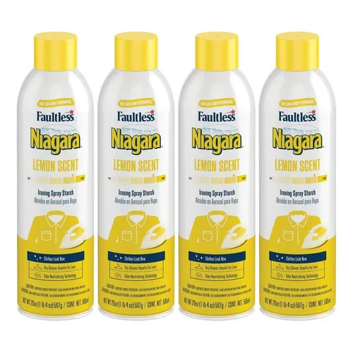 Almidón En Aerosol Faultless Niagara Limón 20oz 4pz