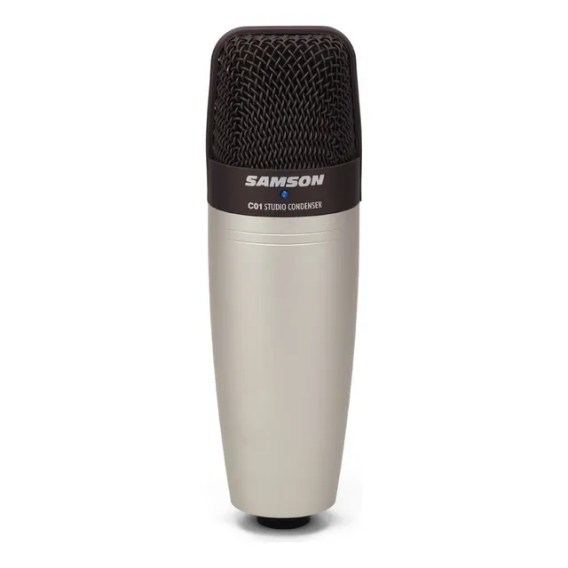 Micrófono Samson C01 Condensador Hipercardioide color plateado/negro