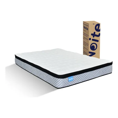 Colchón Matrimonial Noite Plus Con Memory Adapt Gris Gris Oscuro