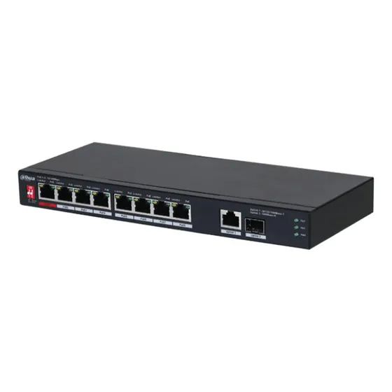 Switch Poe 10 Puertos 1 Puerto Sfp 1000 Mbps 1 Puerto Uplink