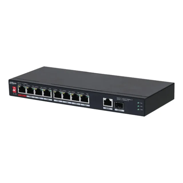 Switch Poe 10 Puertos 1 Puerto Sfp 1000 Mbps 1 Puerto Uplink