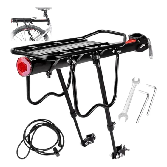 Porta Paquete Portaequipaje Bicicleta 55kg + Tensor + Llaves