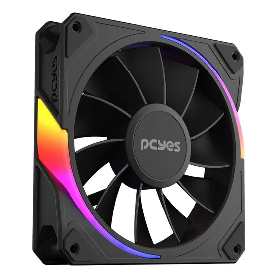 Cooler Fan Gabinete Sangue Frio 3 Argb Black Reverse Pcyes