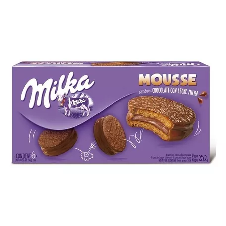 Alfajor Milka Mousse De Chocolate Por 6 Unidades Oferta!!