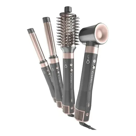 Cepillo Secador Multistyler Uniq Styler Aura 4 En 1 Gama Gris
