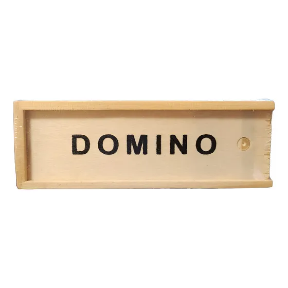 Juego De Mesa Domino Caja De Madera 15x5cm