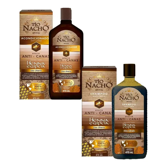 Tio Nacho Shampoo Y Acondicionador Anti- Canas 415 Ml