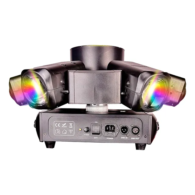 Efecto Led Rgb Giratorio 10w Smr Pro Ufo Big Dmx Dj Antro