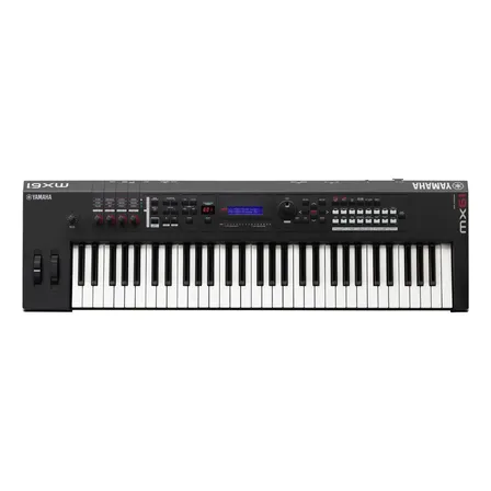 Teclado 61 Teclas Yamaha Sintetizador Mx61 Cor Preto