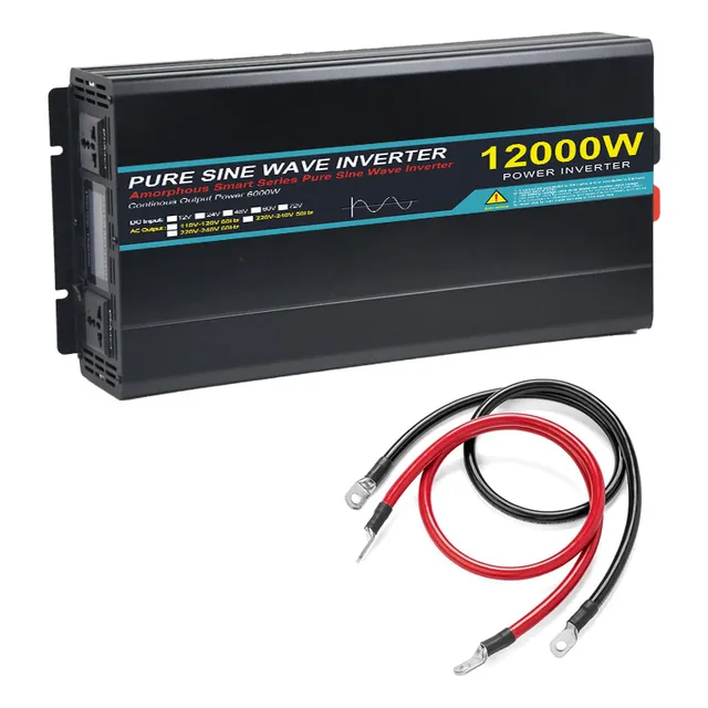 Inversor De Onda Sinusoidal Pura 12000w 24v/110v Para Coches