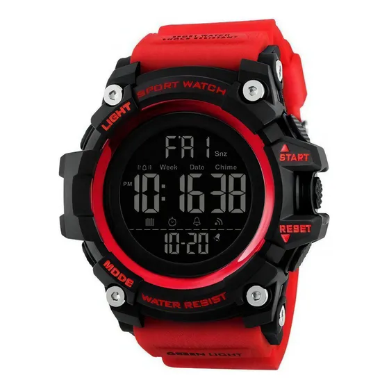 Reloj Skmei Digital 1384 negro y rojo para hombre