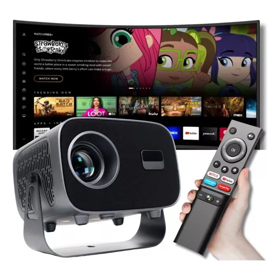 Projetor A15pro Wifi 6 4k Android 13 Cor Preto 110v/220v