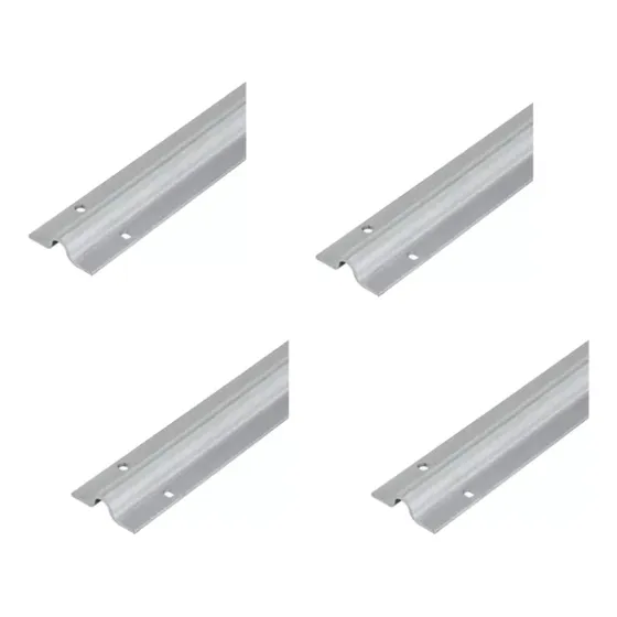 4 Guías Riel Inferior Tipo U 3m Inox P/rueda Comunello Merik