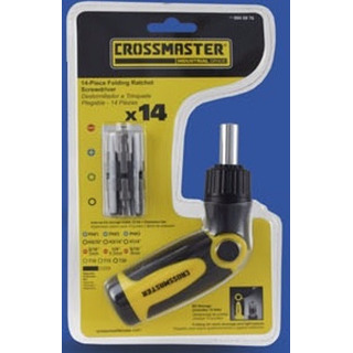 Destornillador A Trinquete Plegable 14 Piezas Crossmaster Destornillador A Trinquete Plegable 14 Piezas Crossmaster