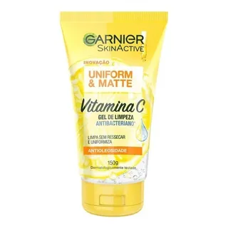 Gel De Limpeza Facial Uniform & Matte 150ml Garnier Gel De Limpeza Facial Uniform & Matte 150ml Garnier