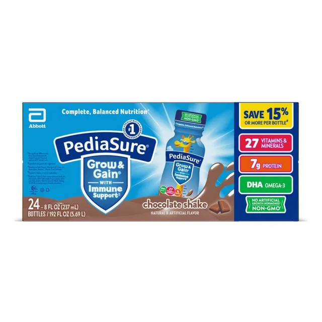 Pediasure Sabor Chocolate 24 Botes De 237ml C/u Americano