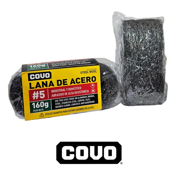 Lana De Acero #5 160 Gramos Covo Pack 2 Unidades