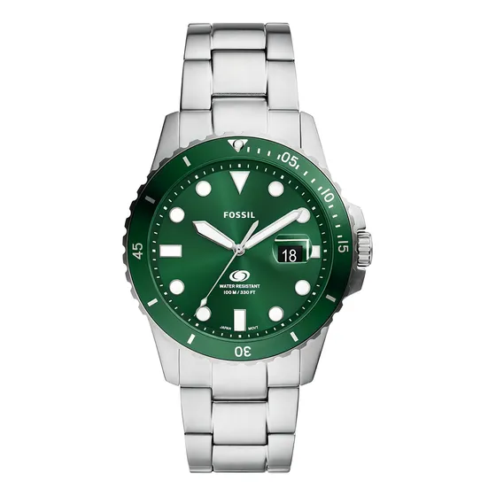 Reloj Fossil Hombre Fossil Blue Acero Silver Green Color de la correa Plateado Color del bisel Verde Color del fondo Verde