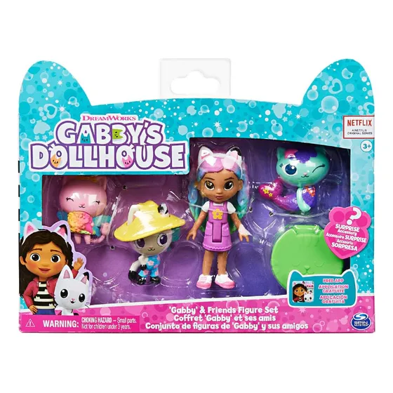 Muñecas Casa De Gabby, Set 5 Figuras Amigos Rainbow 2m 