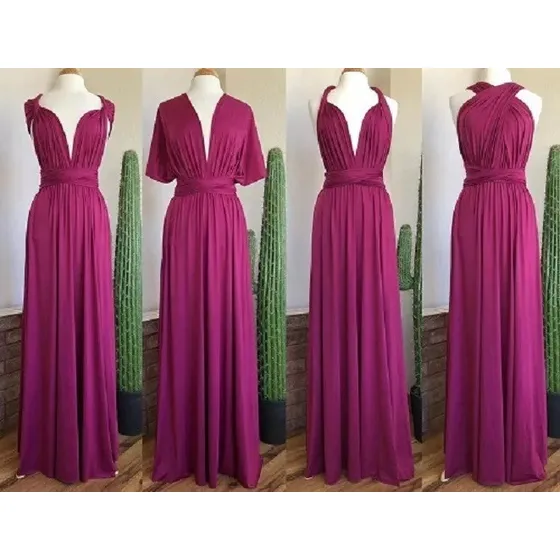 . Vestido Casual Convertible Multiformas Varios Colores +