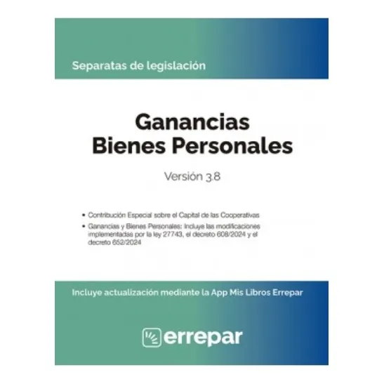 Separata Ley De Ganancias Y Bienes Personales