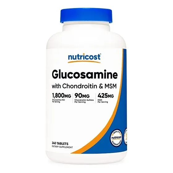 Glucosamina Con Condroitina Y Msm 240 Tabletas Para 4 Meses Sabor Sin Sabor