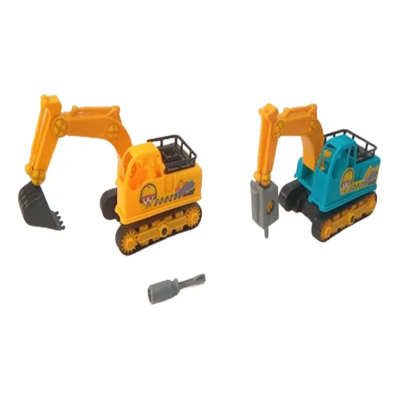 Juguete Camión Excavadora Y Taladro