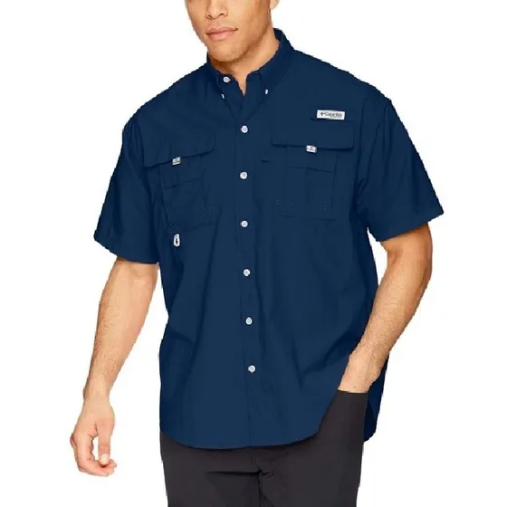 Camisa Tipo Columbia Para Bordar Manga Corta (tienda Física)